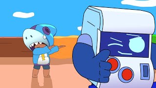 Brawl Stars Animation 8bit vs Leon Shark Parody [upl. by Frey142]