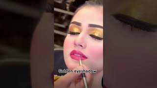 Golden eyes makeup andmakeuptutorial 💄 makeup kasheesbeautyparlor [upl. by Gerta]