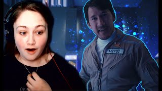 IM SORRY MARK  In space with Markiplier  Part 2 REACTION [upl. by Eldwin829]