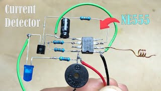 DIY Electric Current Detector for Wire Cuts Using NE555 [upl. by Coleen]