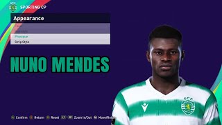 Nuno Mendes PES 2021 [upl. by Arbrab]