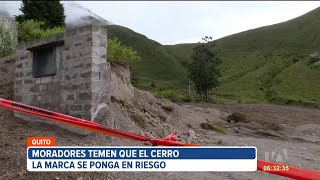 Vecinos del Cerro La Marca en Quito preocupados por la construcción de un proyecto inmobiliario [upl. by Rochemont]