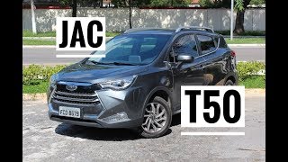 JAC T50 é melhor que o T5  Detalhes do SUV chinês  Primeiro Contato [upl. by Anilek]