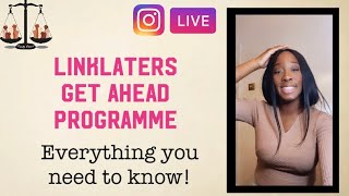 Linklaters Get Ahead Programme  How To Ace The Application Process Instagram Live Recording [upl. by Stillman997]