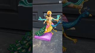 Complete Clay Kartik Idol on Peacock  Full Creation amp Coloring ProcessquotKartik Thakur banana [upl. by Alin]