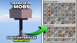 Granja de MOBS y EXPERIENCIA para Minecraft Todas las Versiones🟢 [upl. by Caria945]