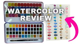 🧐 My honest opinions about the MeiLiang 48 Watercolor Set [upl. by Gabbi]