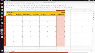 LibreOffice Calc 11 creare un calendario [upl. by Nirrad]