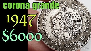 Moneda de 5 pesos Cuahutemoc 1947 [upl. by Yanad]