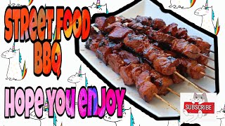 Pinoystreetfood Episode 7 HOW TO MAKE BBQ streetfood very easy by balet [upl. by Rednirah]