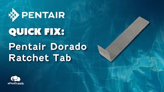 Pentair Kreepy Krauly Dorado Ratchet Tab  Quick Fix [upl. by Ot472]