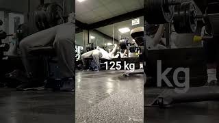 One hundred and twenty five kilogram bench press [upl. by Gurango]