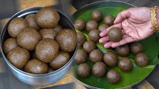 உடலை வலுப்படுத்தும் கருப்பு உளுந்து எள் உருண்டை💪ulundhu urundai in tamil  healthy sweet recipe [upl. by Inaj]