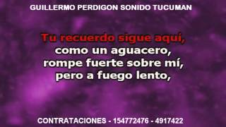 RICKY MARTIN  TU RECUERDO KARAOKE GUILLERMO PERDIGON SONIDO [upl. by Vincent]