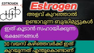 Estrogen Hormone  Best Estrogen Rich Food for Health Secret Boosting Estrogen in malayalam [upl. by Cloots]