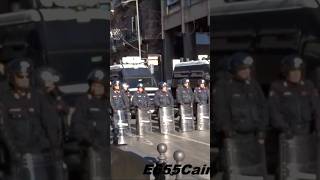 CARABINIERI IN AZIONE Schieramento Battaglione CC Antisommossa per Studenti in Corteo [upl. by Mateusz]