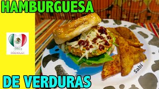 HAMBURGUESA DE VERDURAS FÁCIL DE HACER [upl. by Milzie]