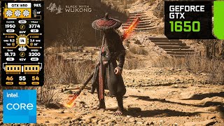 Black Myth Wukong on GTX 1650  1080p50fps Best Settings [upl. by Pepper]