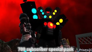 700 Subscriber Special Pack Skibidi Toilet [upl. by Weidar]