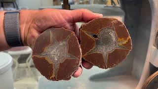 McDermitt Thunderegg with star pattern E 162 [upl. by Ailic]