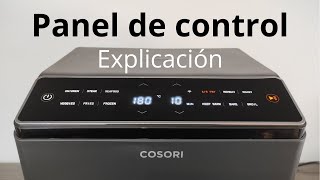 Funcionamiento Cosori Dual Blaze 64 litros Panel de Control explicación Airfryer Freidora de aire [upl. by Assereht499]