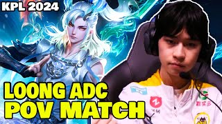 LOONG  ADC POV Gameplay  KPL 2024 honorofkings [upl. by Akiria]