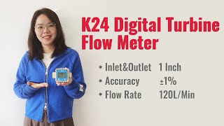 K24 Digital Turbine Flow Meter For WaterChemicalsUrea [upl. by Leis907]