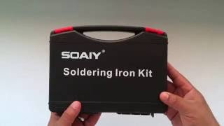 SOAIY® 60W Electric Soldering Iron Kit Unboxing [upl. by Llerrat510]