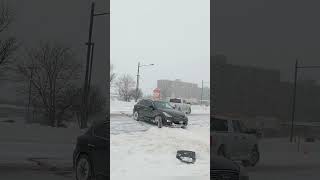 Winter Snow Storm in Toronto Canada Ontario [upl. by Nyledam]