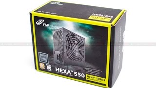 FSP HEXA 550w power supply unboxing [upl. by Corvin]