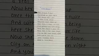 Coincidence sabrina sabrinacarpentertour lyrics song shorts music [upl. by Anihta]