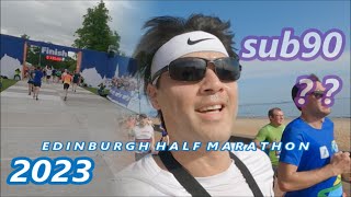 Edinburgh Half Marathon 2023 Race Vlog [upl. by Naggem544]