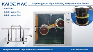 Flat Drip Irrigation Tape Automatic Winding Machine [upl. by Amhsirak]