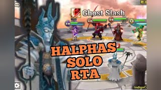 HALPHAS Solo in RTA SUMMONERS WAR SKY ARENA [upl. by Blackmore811]