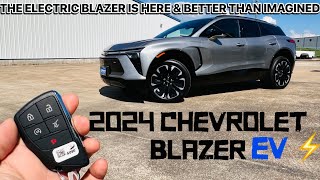 FIRST EVER 2024 Chevrolet Blazer EV RS All new features amp Full Review [upl. by Joella490]