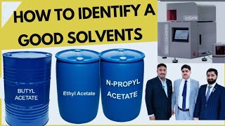 How to identify good Solvents How to check the purity of Solvents Sustainable of Solvents solvent [upl. by Goldshell]