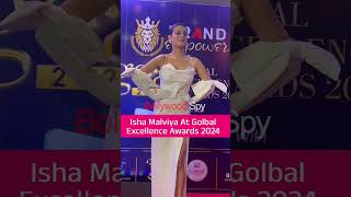 Isha Malviya At Global Excellence Awards 2024  shorts [upl. by Suivatal]