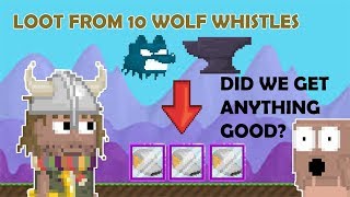 Growtopia  Loot From 10 Wolf Whistles [upl. by Picardi]