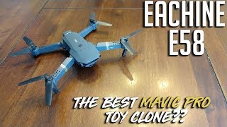 Eachine E58 The Best Mavic Pro Toy Clone [upl. by Namilus512]