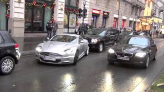 Aston Martin DBS  Start up revvings amp hard accelerations [upl. by Cleodal]