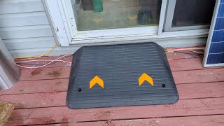 VEVOR Rubber Threshold Ramp 4quot Rise Wheelchair Ramp Doorway Recycled Rubber Power Curb Ramp [upl. by Rai405]