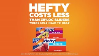 Hefty® Slider Bags  Chaching [upl. by Sucirdor]