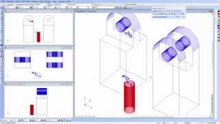 DesignCAD Eine 3DBohrung bemaßen [upl. by Waldos212]