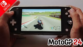 Moto GP 24 Nintendo Switch Lite Gameplay [upl. by Oilerua659]