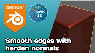 How to Smoothen edges with harden normals in Blender [upl. by Eiramasil]