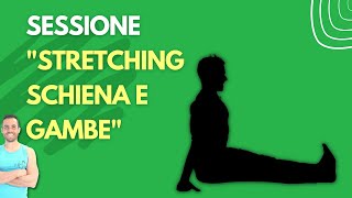 Stretching SCHIENA e GAMBE sessione completa contro la rigidità [upl. by Annahsohs]