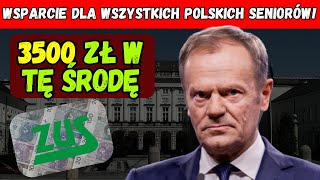 Świetna wiadomość W środę ZUS wypłaci emerytom 3500 zł – sprawdź jak je otrzymać [upl. by Lahtnero]