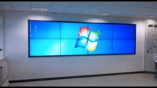 Video wall  WePresent WiPG1500  Spinetix HMP 200  Soluciones para un Video Wall 4x2 [upl. by Atonsah99]