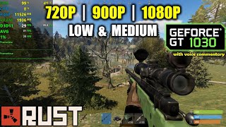 GT 1030  RUST  1080p 900p 720p  Low and Medium Settings [upl. by Abel]