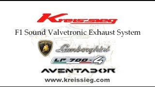 Lamborghini LP7004 Aventador exhaust muffler sound highlight Kreissieg [upl. by Bryn236]